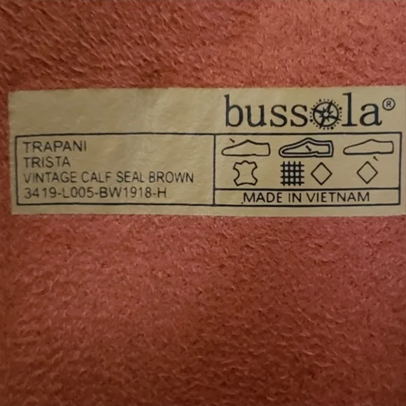 Bussola Trapani Trista Vintage Calf Leather Boots Size 39 - Picture 11 of 11